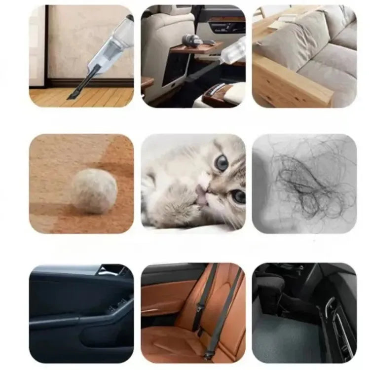 Powerful Rechargeable 3 In 1 Dual Mode Cordless Handheld Wireless Handy Portable light weight Vacuum Cleaner with LED Light, Dust Collection Lighting Mini Wet Dry Vacuum for Car Sofas Carpet Interior &Home Office Cleaning Tool Strong suction