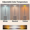 Minimalist Modern Metal Touch Table Lamp – USB Rechargeable, Dimmable & Color Adjustable LED Night Light