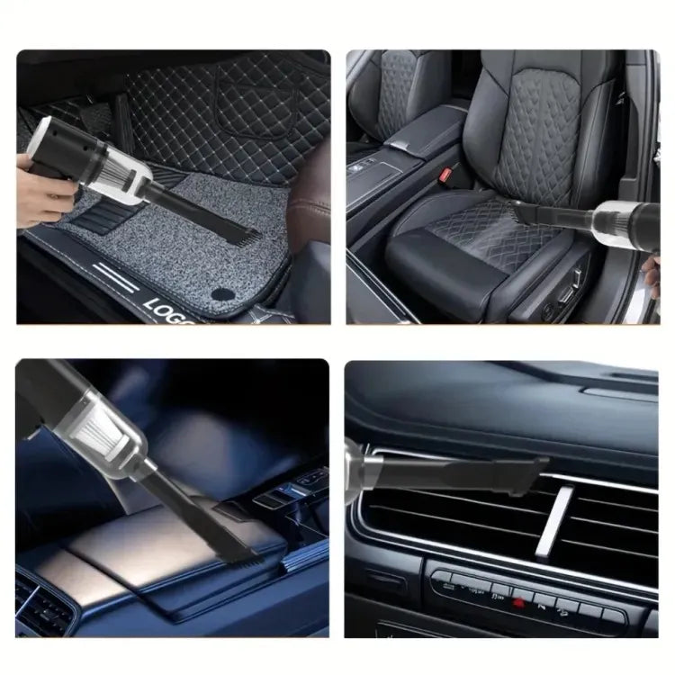 Powerful Rechargeable 3 In 1 Dual Mode Cordless Handheld Wireless Handy Portable light weight Vacuum Cleaner with LED Light, Dust Collection Lighting Mini Wet Dry Vacuum for Car Sofas Carpet Interior &Home Office Cleaning Tool Strong suction