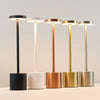 Minimalist Modern Metal Touch Table Lamp – USB Rechargeable, Dimmable & Color Adjustable LED Night Light