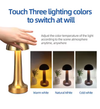 Rechargeable Touch Control Mushroom Table Lamp – 3-Color Touch Dimming
