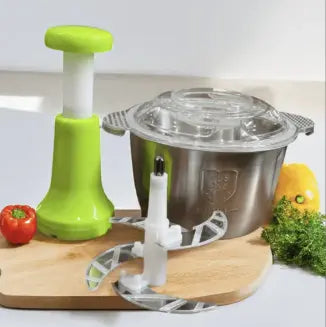 Chopper – 2L Heavy-Duty Stainless Steel Manual Food Cutter | Easy Meat & Veg Prep