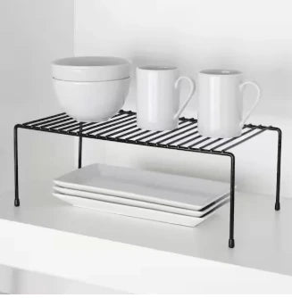 Kitchen Accessories Cabinet Storage Organizer Desktop Rack Shelf Durable Space-Saving Holder for Home Multipurpose Stackable Stand for Office or Bathroom Essentials