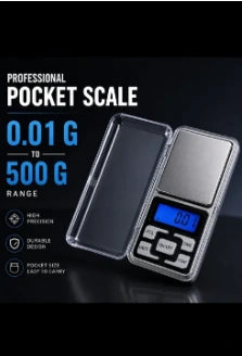 Digital Pocket Weight Scale 500 Gram x 0.01 Gram Scale use for Gold, Jewelry, and kitchen purposes