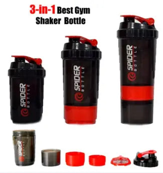 SPIDER BOTTLE Gym Shaker/Water Bottles for Gym PROTEIN & MULTI PURPOSE SHAKER Bottle 500ml