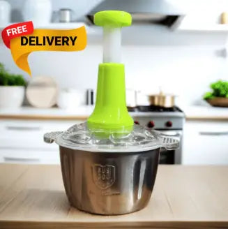 Chopper – 2L Heavy-Duty Stainless Steel Manual Food Cutter | Easy Meat & Veg Prep