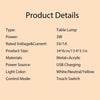 Minimalist Modern Metal Touch Table Lamp – USB Rechargeable, Dimmable & Color Adjustable LED Night Light