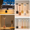 Minimalist Modern Metal Touch Table Lamp – USB Rechargeable, Dimmable & Color Adjustable LED Night Light
