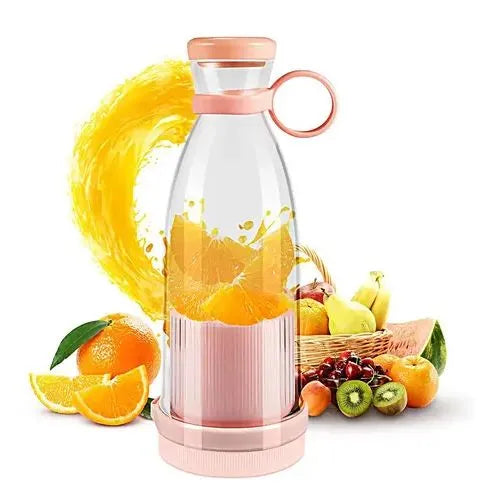 USB Rechargeable Juicer Blender 6-Blade Portable Personal Blender 380ml Food Grade Bottle, Mini Electric Mixer for Fruits & Smoothies, Double-Click Start by Bee To Door